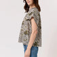 Nancybird Micci Top in Lino Palm - the tartan fox