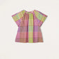 Nancybird Micci Top in Sunrise Check - the tartan fox