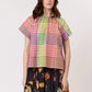 Nancybird Micci Top in Sunrise Check - the tartan fox