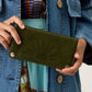 Nancybird Pearl Wallet in Khaki - the tartan fox