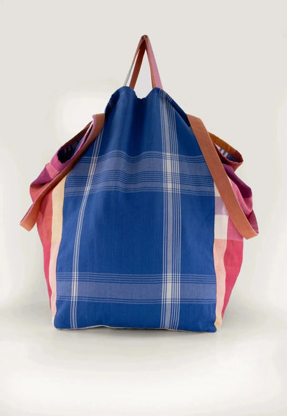 Nancybird Remnant Woven Tote - the tartan fox