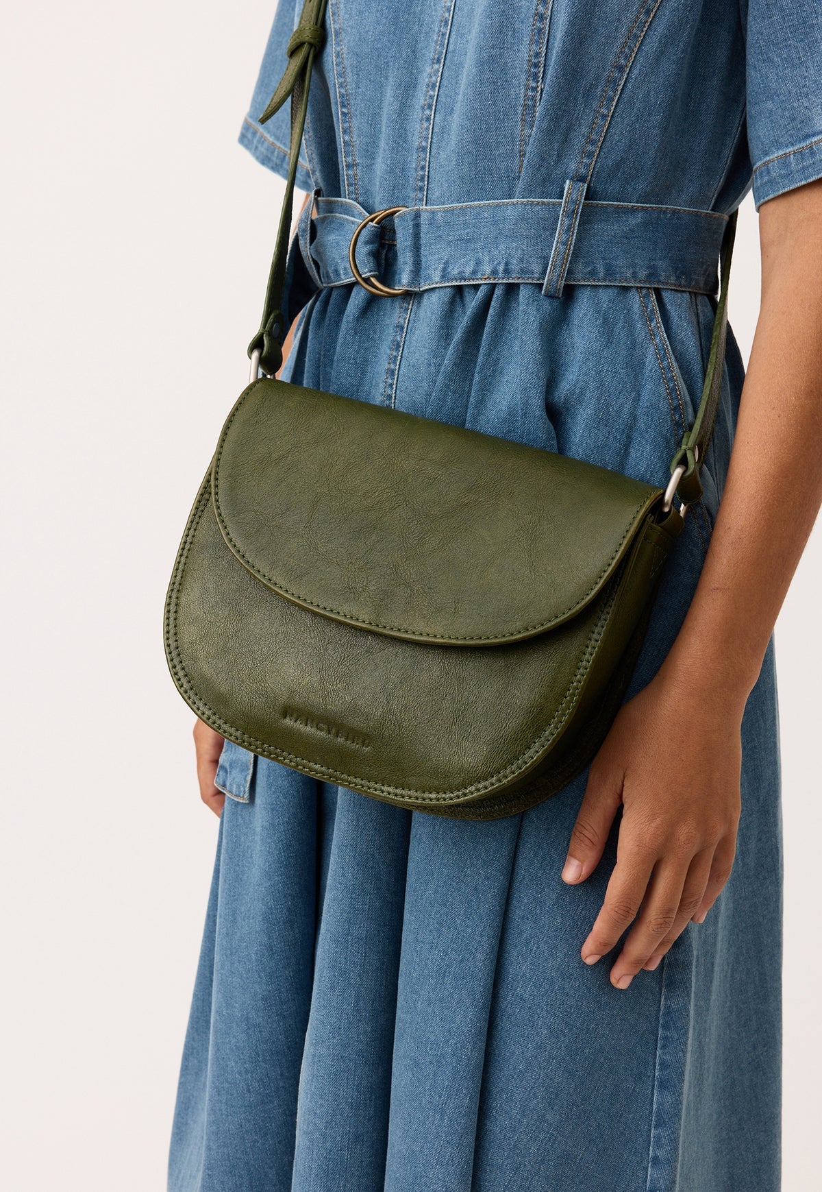 Nancybird Shell Bag in Khaki - the tartan fox