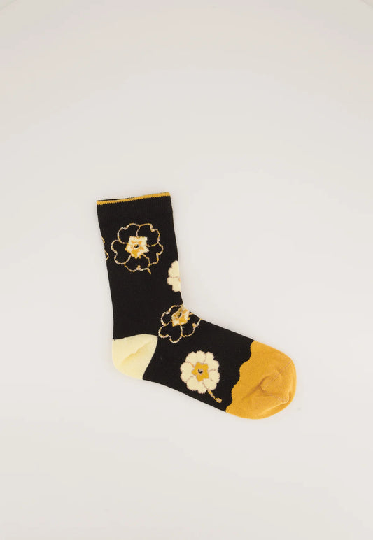 Nancybird Socks in Pansies - the tartan fox