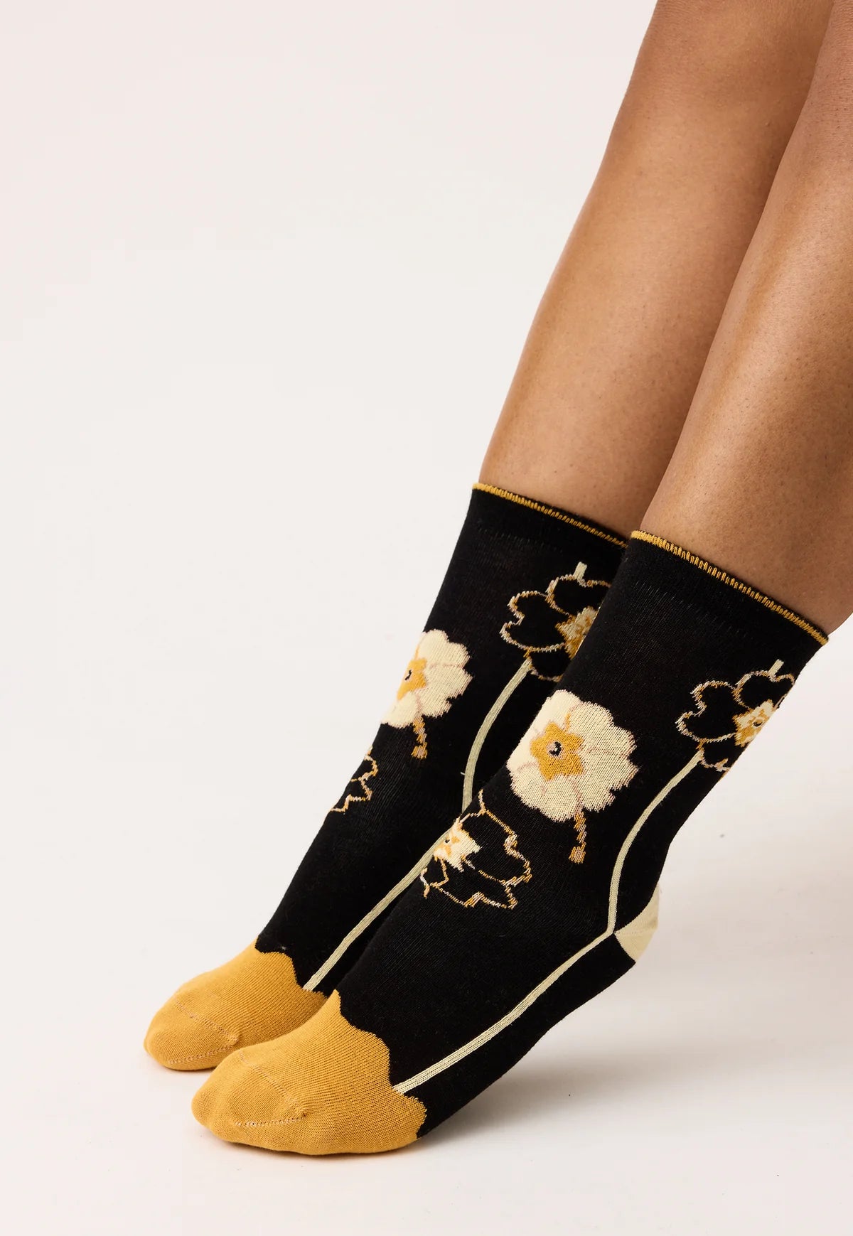 Nancybird Socks in Pansies - the tartan fox