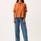 Nancybird Summer Shirt in Embroidery - the tartan fox