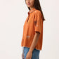 Nancybird Summer Shirt in Embroidery - the tartan fox