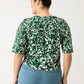 Nancybird Tasmin Boxy Tee in Parsley - the tartan fox