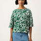 Nancybird Tasmin Boxy Tee in Parsley - the tartan fox
