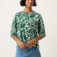 Nancybird Tasmin Boxy Tee in Parsley - the tartan fox