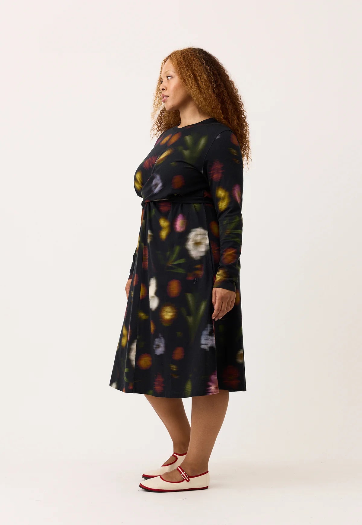 Nancybird Terra Wrap Dress in Haze - the tartan fox