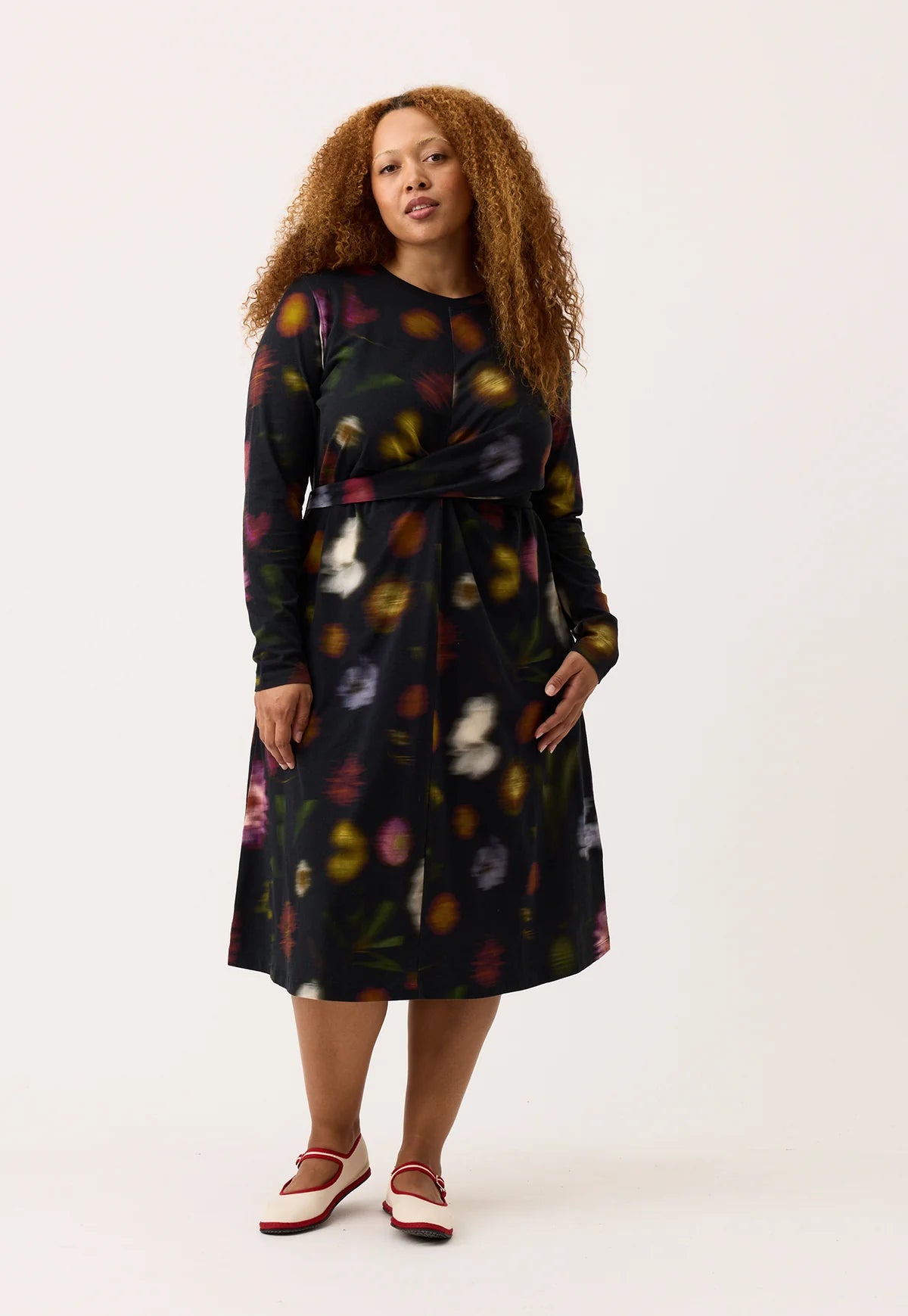 Nancybird Terra Wrap Dress in Haze - the tartan fox