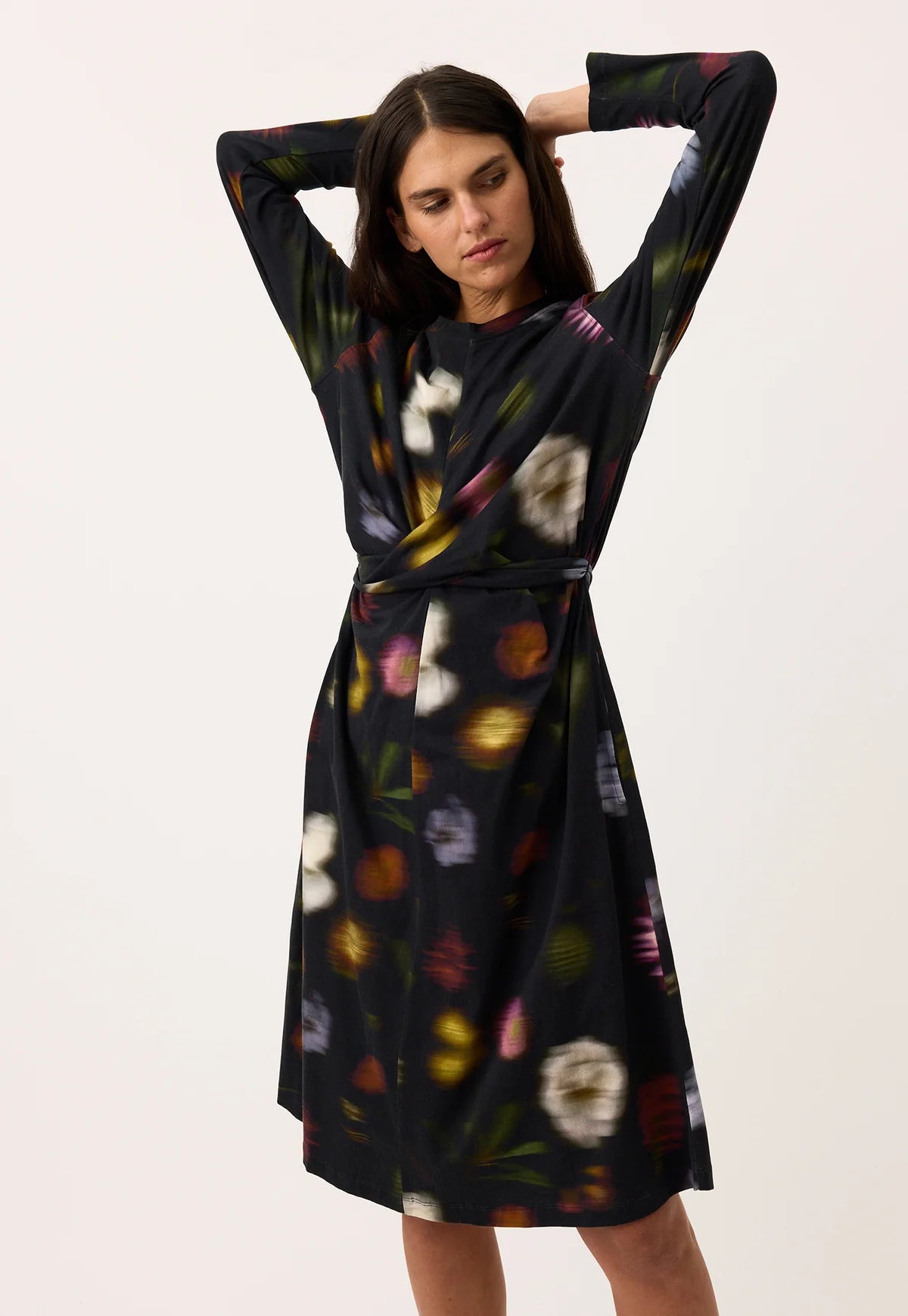 Nancybird Terra Wrap Dress in Haze - the tartan fox