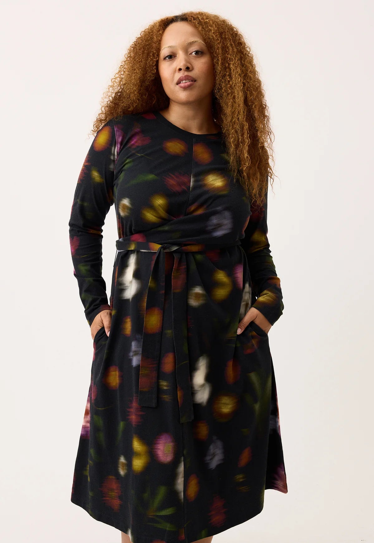 Nancybird Terra Wrap Dress in Haze - the tartan fox