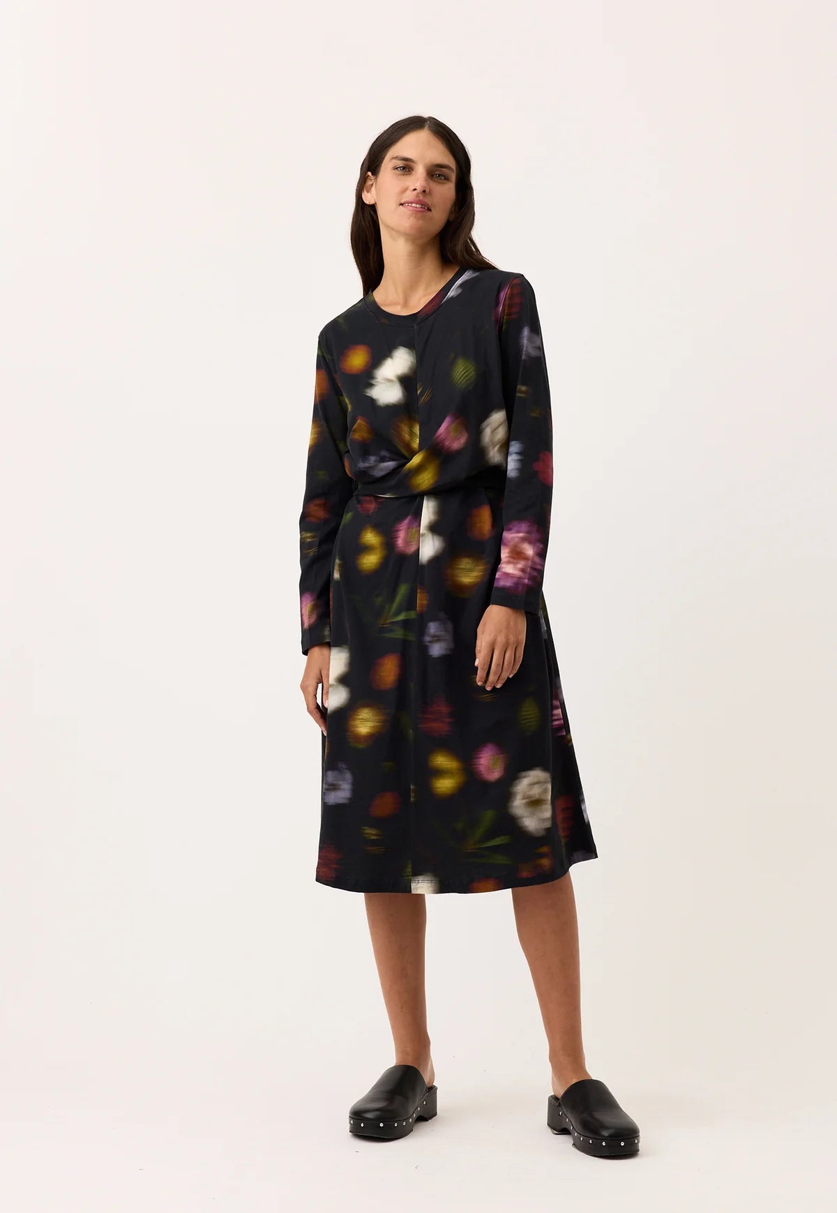 Nancybird Terra Wrap Dress in Haze - the tartan fox