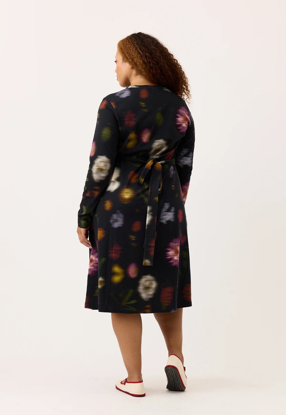 Nancybird Terra Wrap Dress in Haze - the tartan fox
