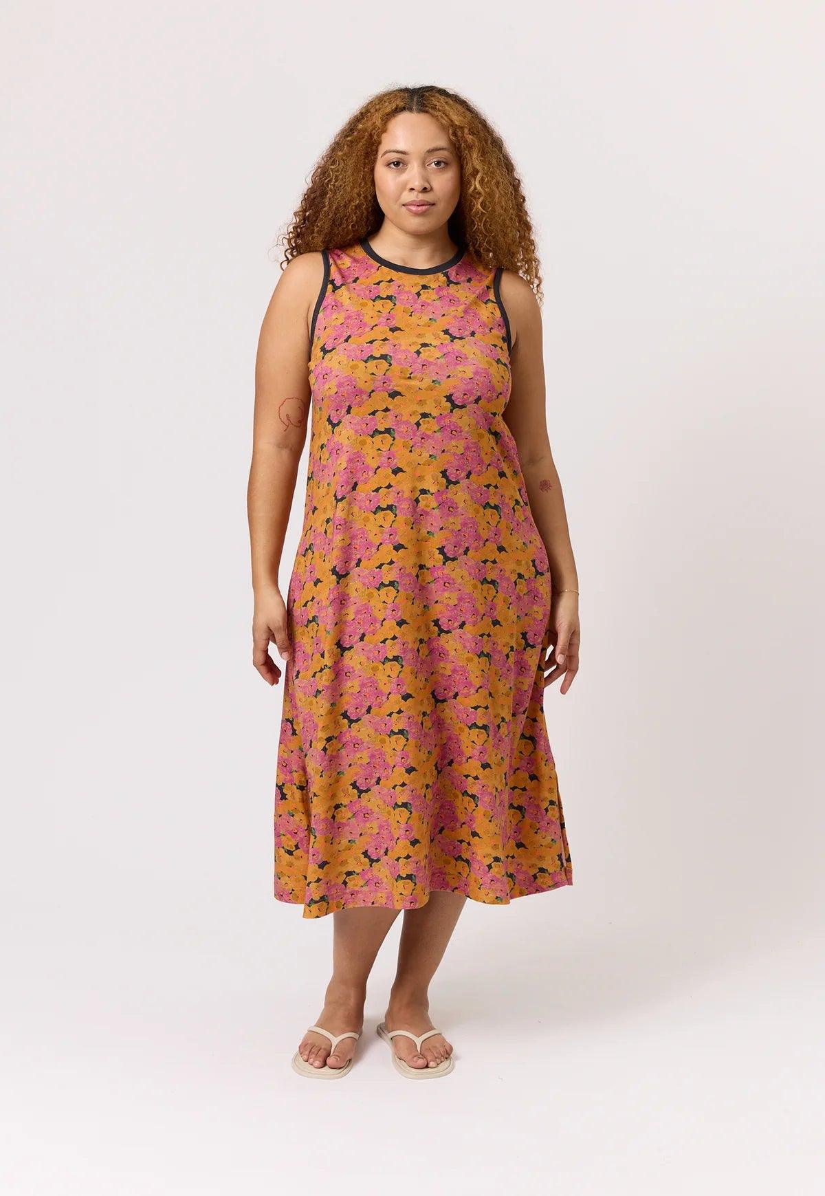 Nancybird Wren Tank Dress in Sunset Floral - the tartan fox