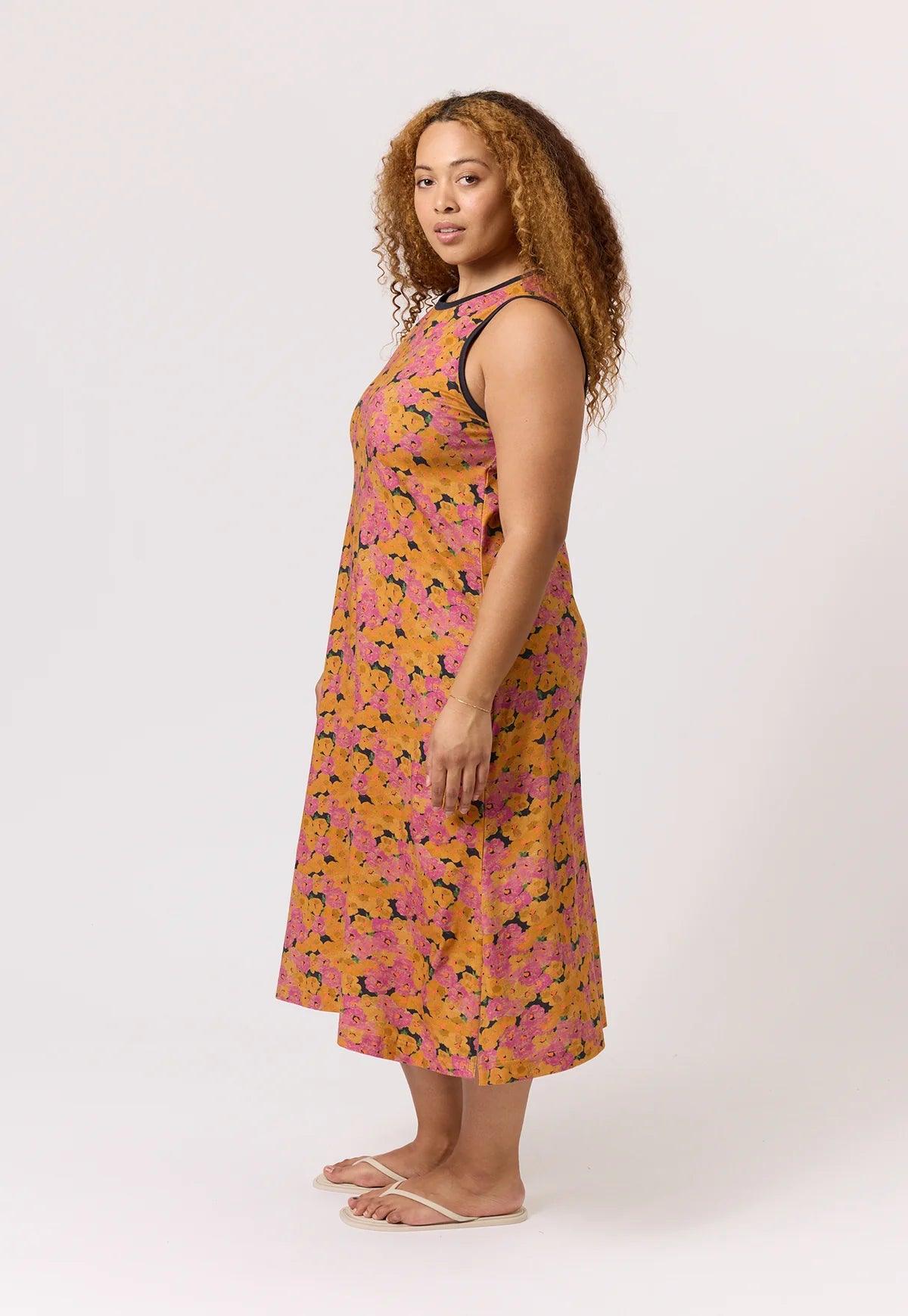 Nancybird Wren Tank Dress in Sunset Floral - the tartan fox