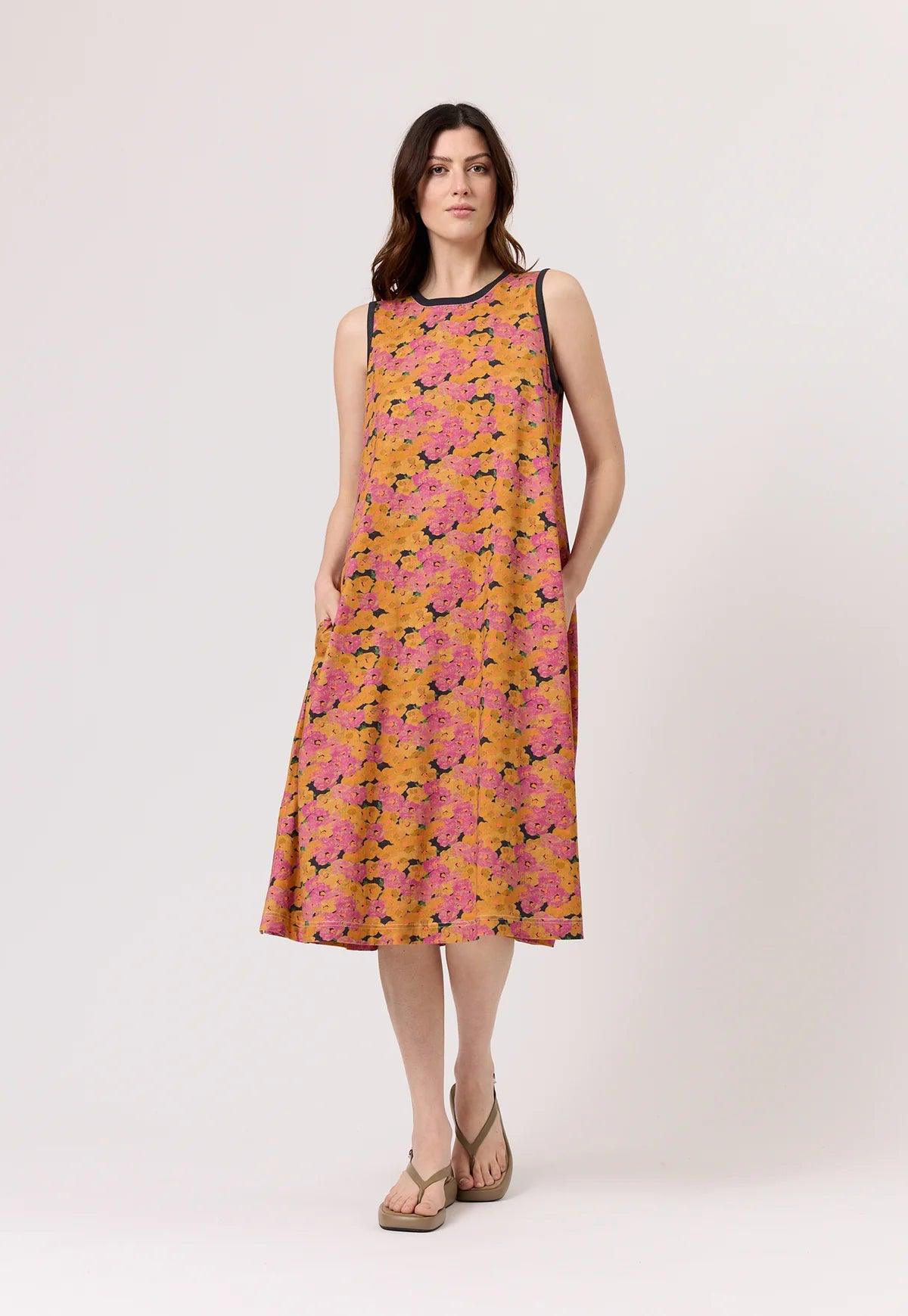 Nancybird Wren Tank Dress in Sunset Floral - the tartan fox