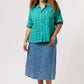 Nancybird Yaya Shirt in Verdant Check - the tartan fox