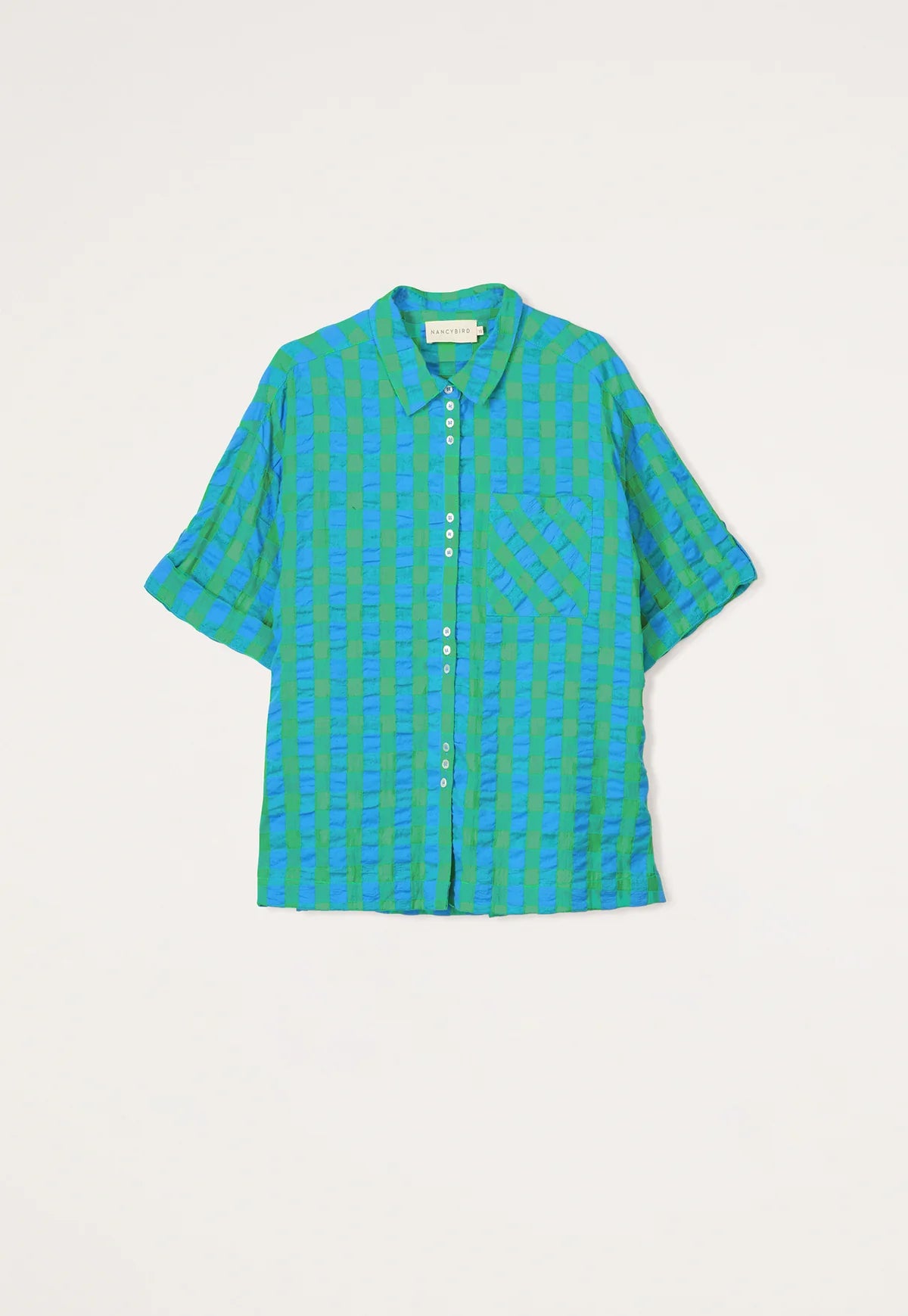 Nancybird Yaya Shirt in Verdant Check - the tartan fox