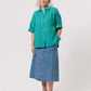 Nancybird Yaya Shirt in Verdant Check - the tartan fox