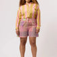 Nancybird Zana Short in Sunrise Check - the tartan fox