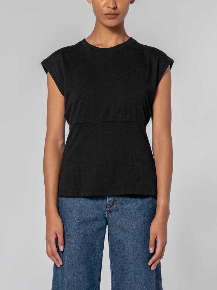 Nobody Denim Bodice Tee in Black - the tartan fox