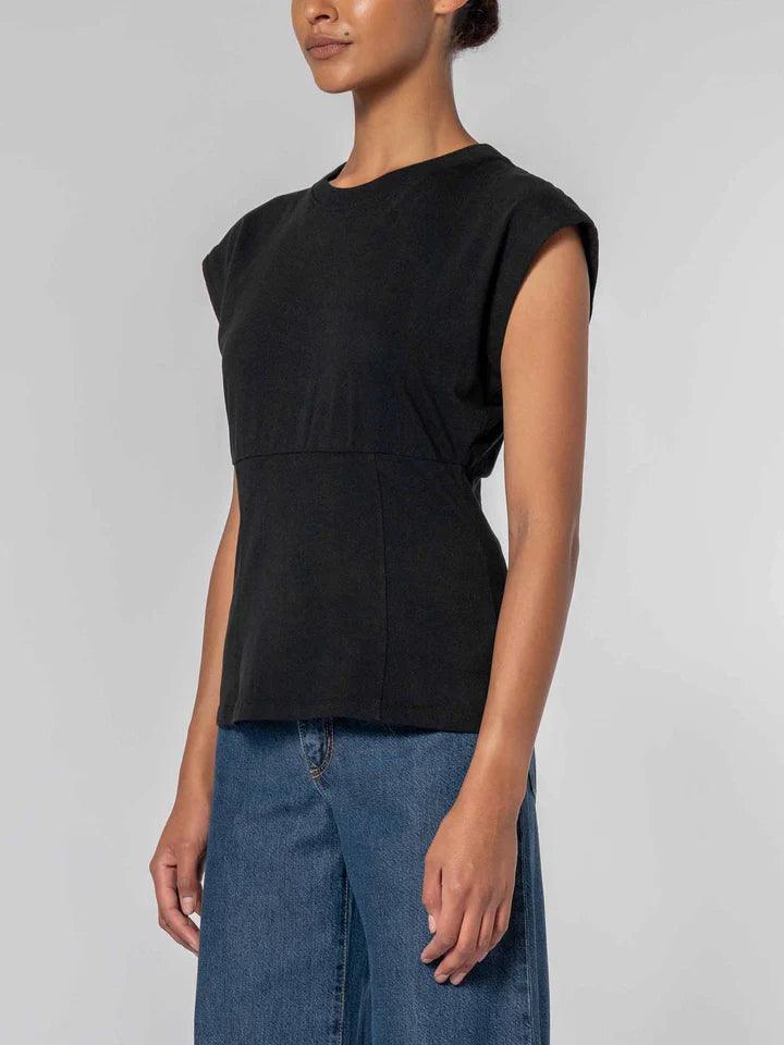 Nobody Denim Bodice Tee in Black - the tartan fox