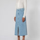 Nobody Denim Mallory Skirt in Indigo Dreams Wash - the tartan fox