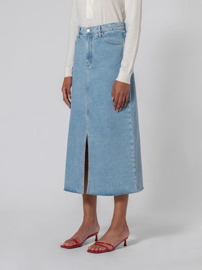 Nobody Denim Mallory Skirt in Indigo Dreams Wash - the tartan fox