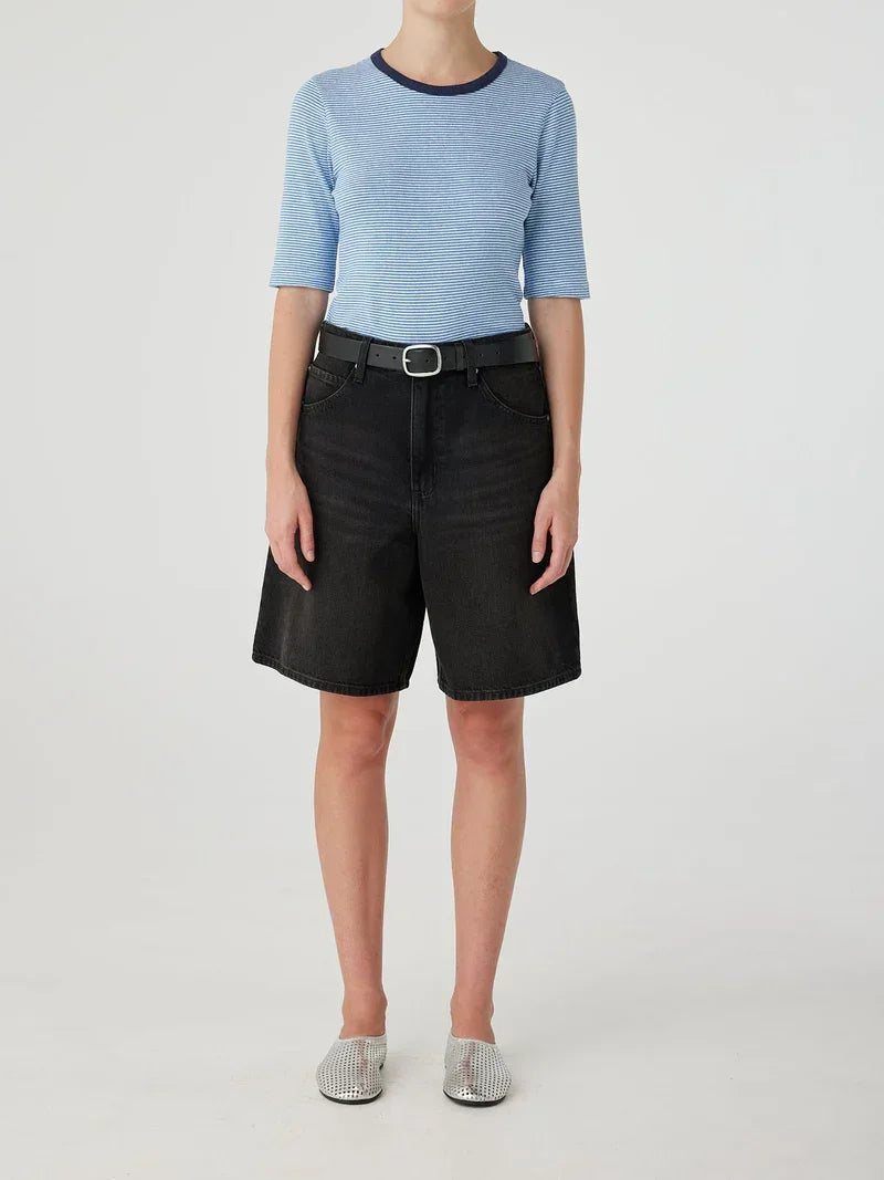 Nobody Denim Rowan Short in Shadow - the tartan fox