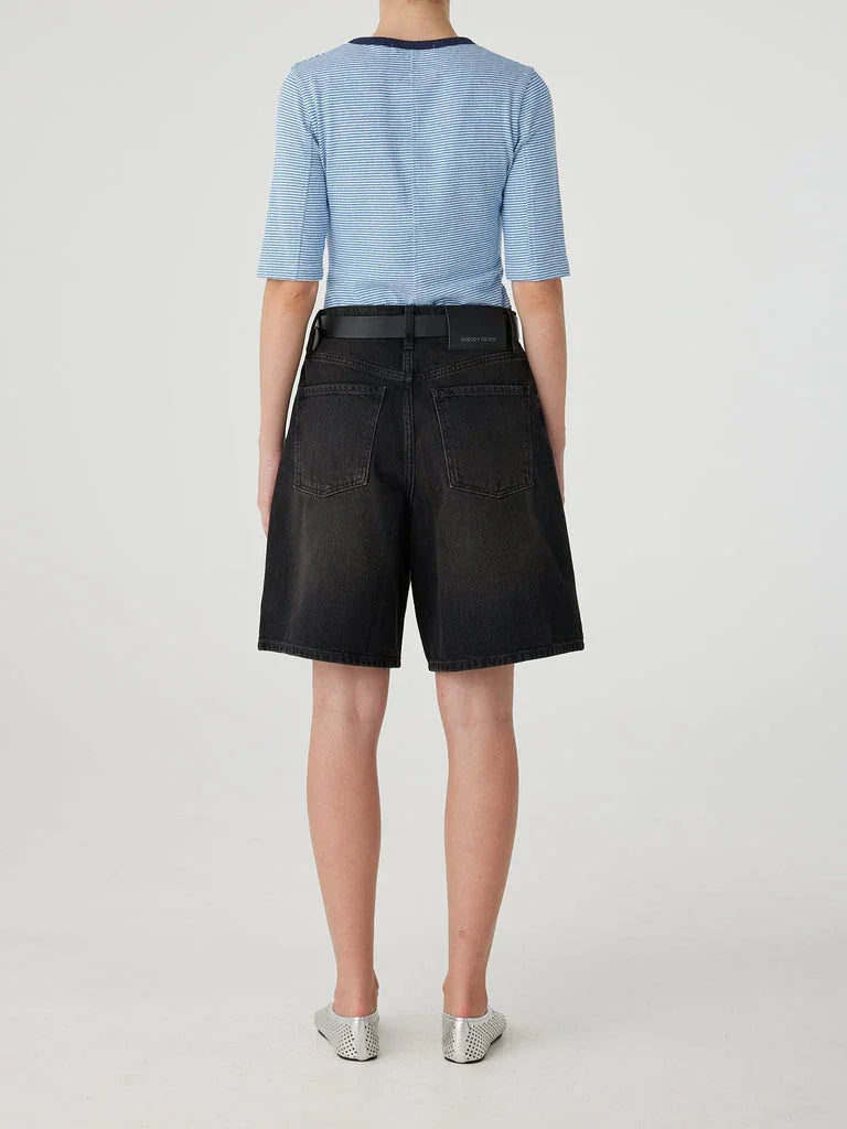 Nobody Denim Rowan Short in Shadow - the tartan fox
