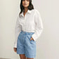 Nobody Denim Sophie Drawcord Short in Saunter - the tartan fox