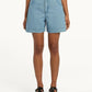 Nobody Denim Sophie Drawcord Short in Saunter - the tartan fox