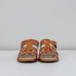 Nu Neo Pia Metallic Leather Sandal in Orange - the tartan fox