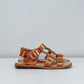 Nu Neo Pia Metallic Leather Sandal in Orange - the tartan fox