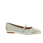 Nu x Neo Noa Ballet Flat in Gold - the tartan fox