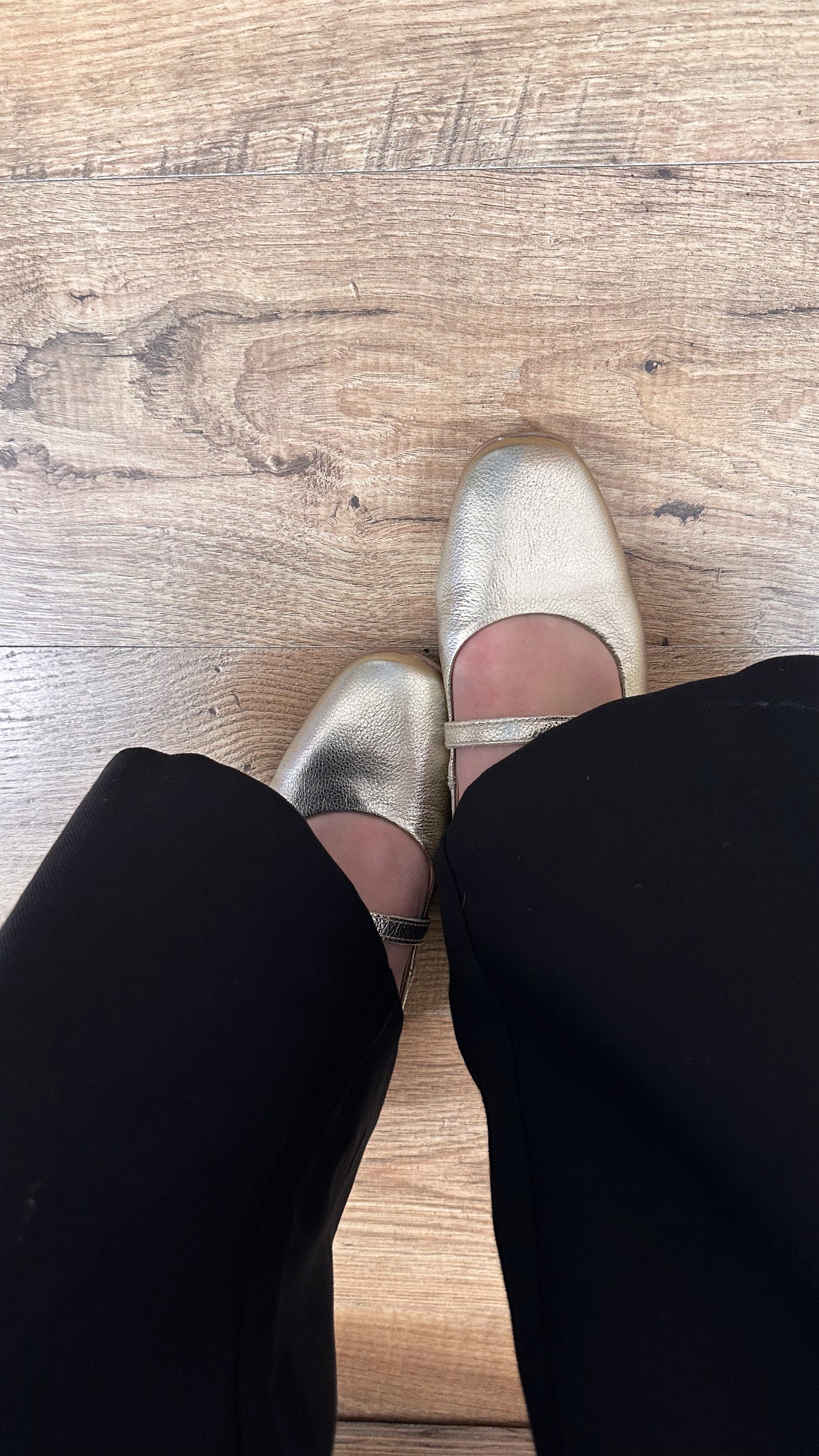 Nu x Neo Noa Ballet Flat in Gold - the tartan fox
