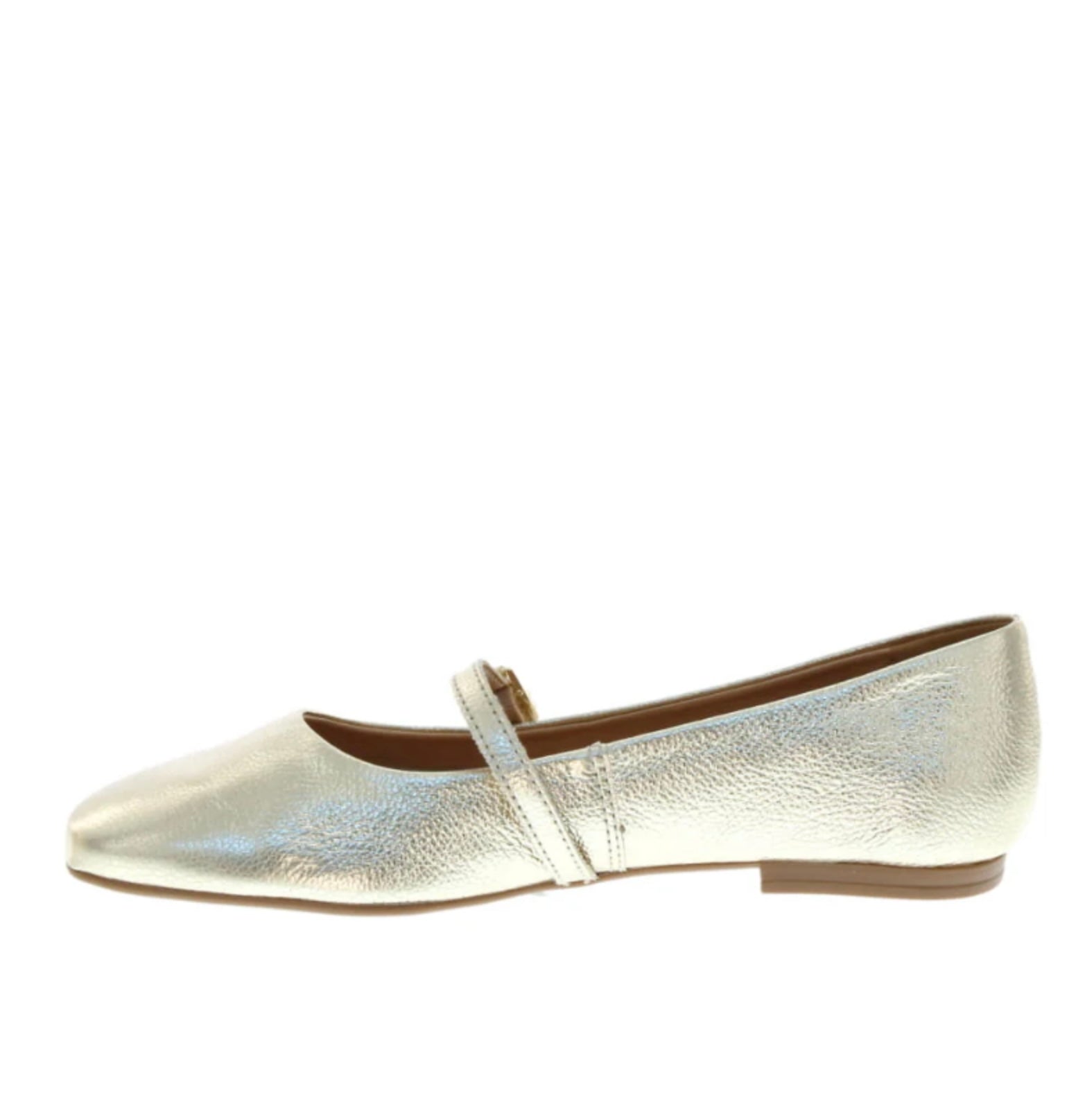 Nu x Neo Noa Ballet Flat in Gold - the tartan fox