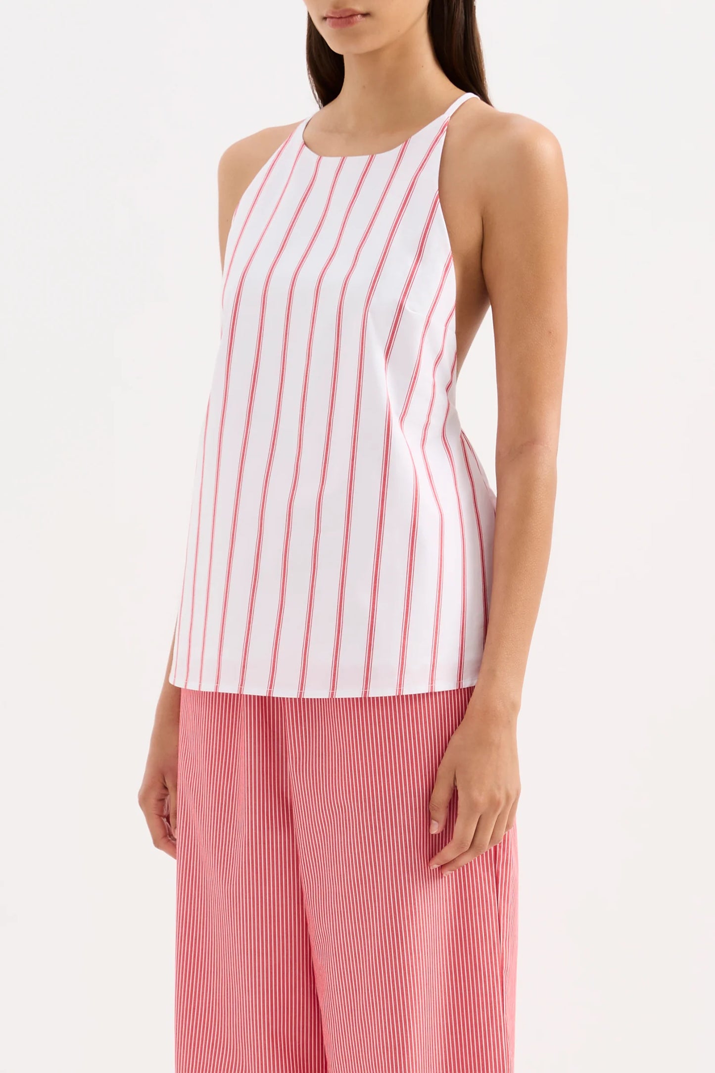 Nude Lucy Anouk Stripe Top in White Stripe