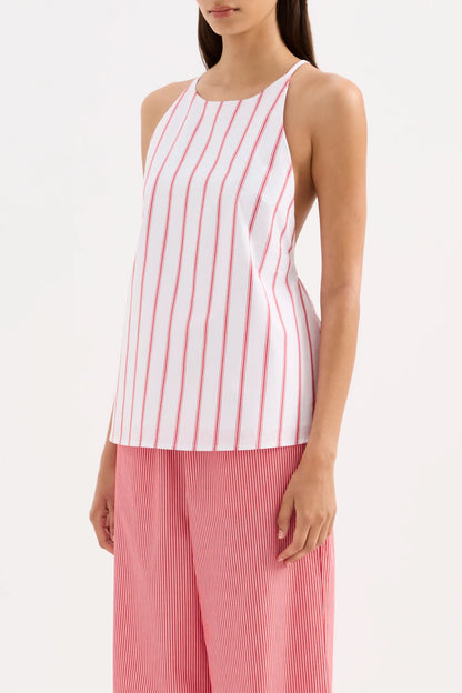Nude Lucy Anouk Stripe Top in White Stripe