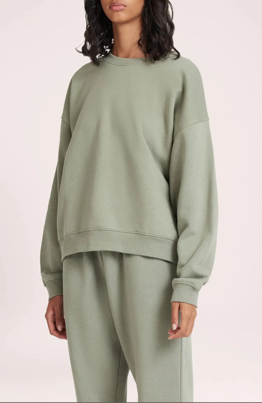 Nude Lucy Carter Curated Sweat in Fog - the tartan fox