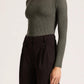 Nude Lucy Classic LS Knit in Charcoal - the tartan fox