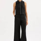 Nude Lucy Dalia Linen Vest in Black - the tartan fox