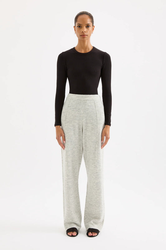 Nude Lucy Dallas Knit Pant in Grey Marle - the tartan fox