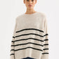 Nude Lucy Elias Stripe Knit in Oatmeal Stripe - the tartan fox