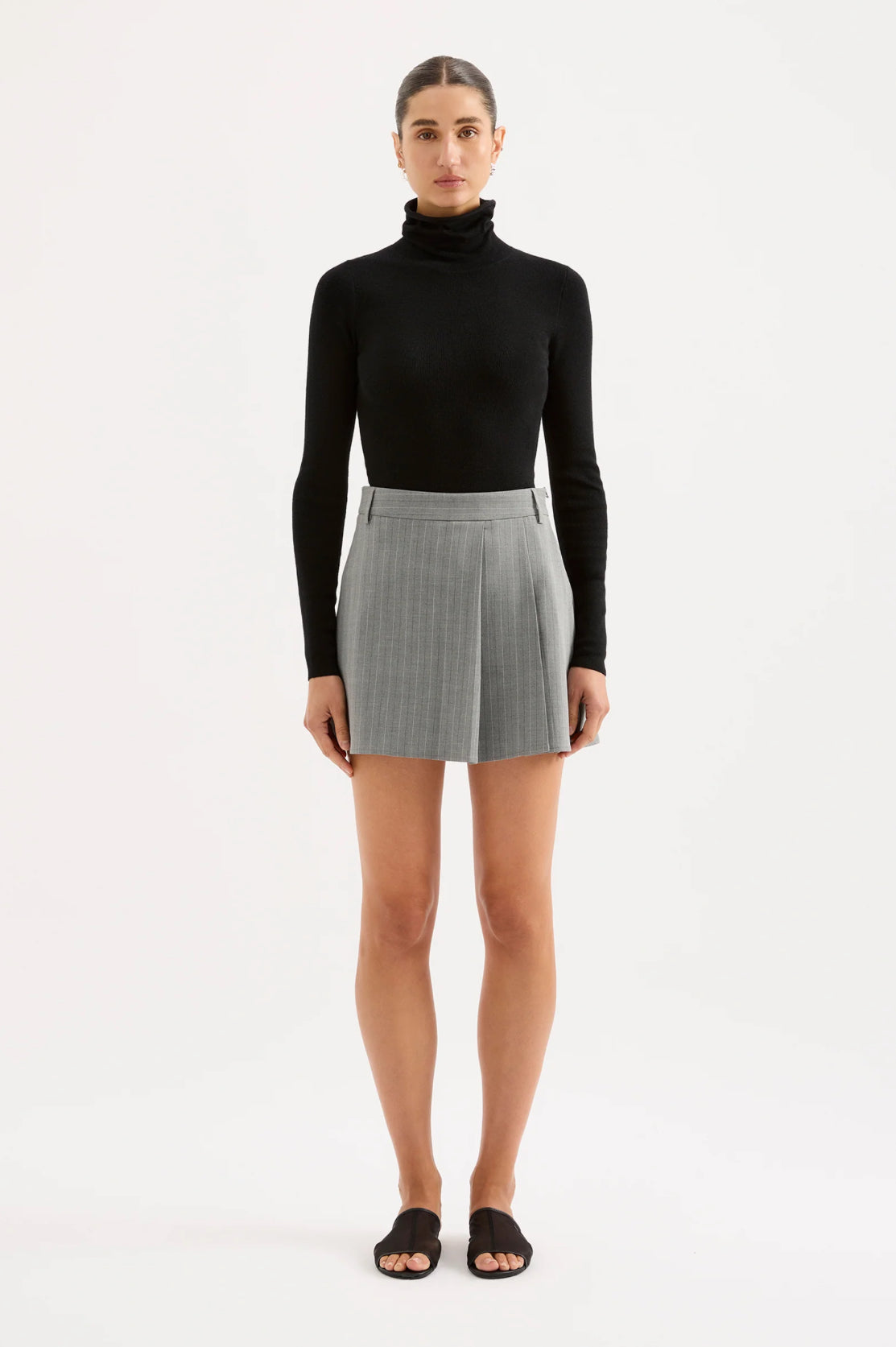 Nude Lucy Florence Merino Skivvy in Black - the tartan fox