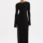 Nude Lucy Gaia Knit Maxi Dress in Black - the tartan fox