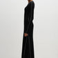 Nude Lucy Gaia Knit Maxi Dress in Black - the tartan fox