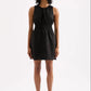 Nude Lucy Jaxson Linen Mini Dress in Black - the tartan fox